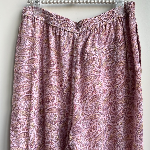 J. Crew Pull-on silk pant in beach paisley - Picture 12 of 14